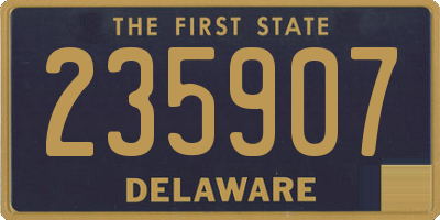 DE license plate 235907