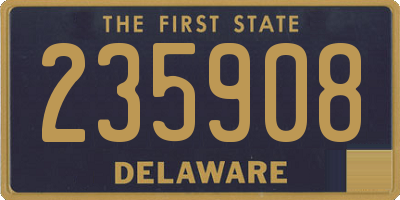 DE license plate 235908