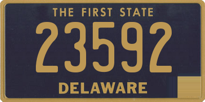 DE license plate 23592