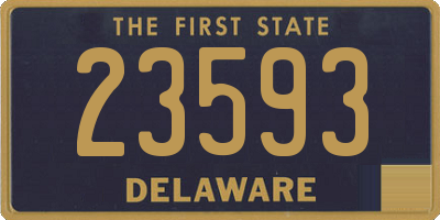 DE license plate 23593