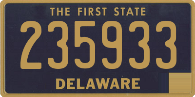 DE license plate 235933