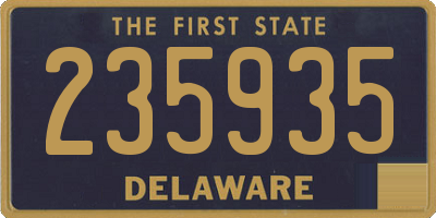 DE license plate 235935