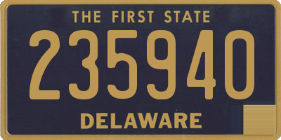 DE license plate 235940