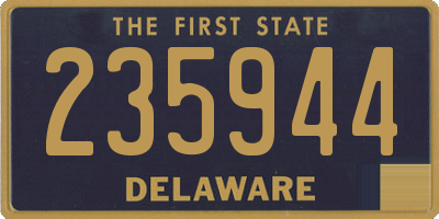 DE license plate 235944