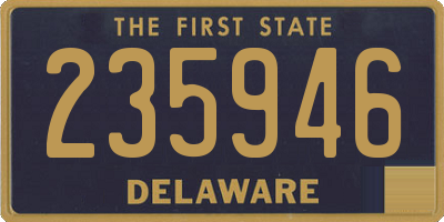 DE license plate 235946