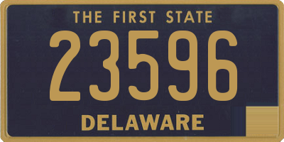 DE license plate 23596