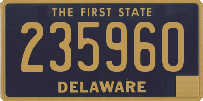 DE license plate 235960