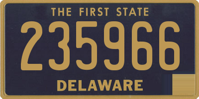 DE license plate 235966