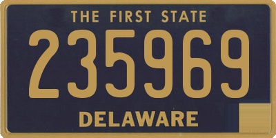 DE license plate 235969