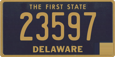 DE license plate 23597