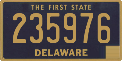 DE license plate 235976