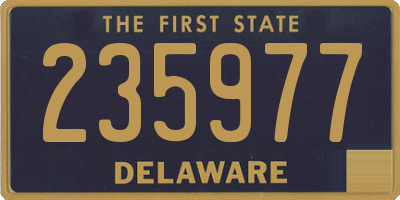 DE license plate 235977