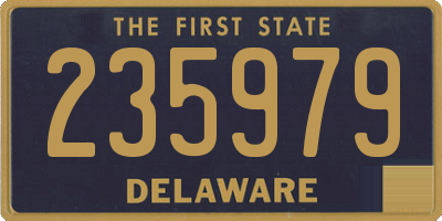 DE license plate 235979