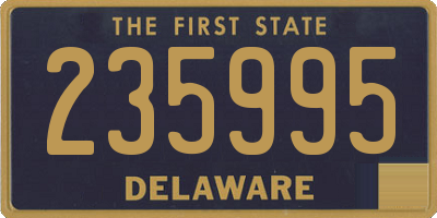 DE license plate 235995