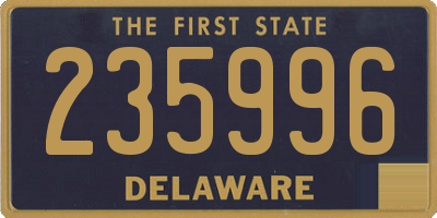 DE license plate 235996