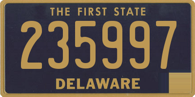 DE license plate 235997