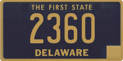 DE license plate 2360