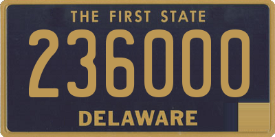 DE license plate 236000
