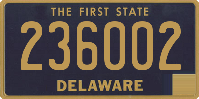 DE license plate 236002