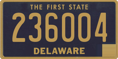 DE license plate 236004