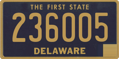 DE license plate 236005