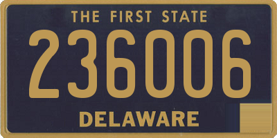 DE license plate 236006