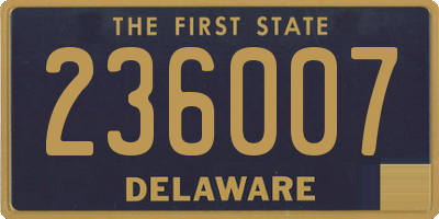 DE license plate 236007