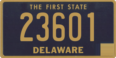 DE license plate 23601