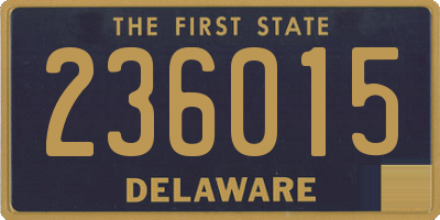 DE license plate 236015