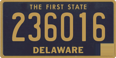 DE license plate 236016