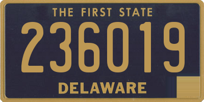 DE license plate 236019