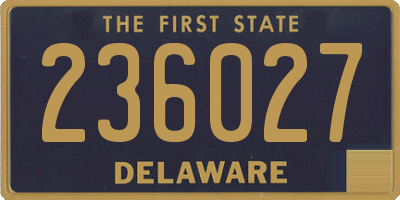DE license plate 236027