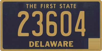 DE license plate 23604