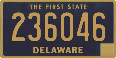 DE license plate 236046