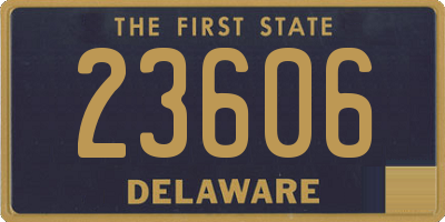 DE license plate 23606