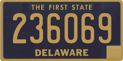 DE license plate 236069