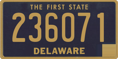 DE license plate 236071