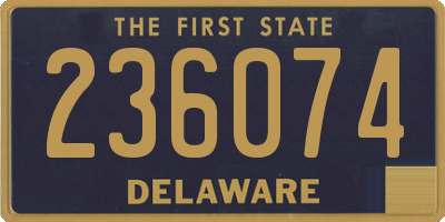 DE license plate 236074
