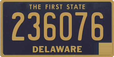 DE license plate 236076