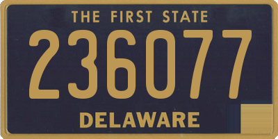 DE license plate 236077