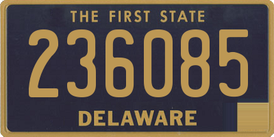 DE license plate 236085