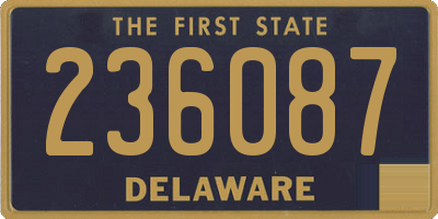 DE license plate 236087