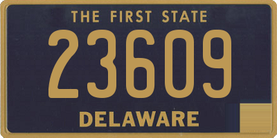 DE license plate 23609