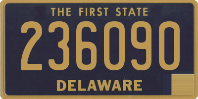 DE license plate 236090
