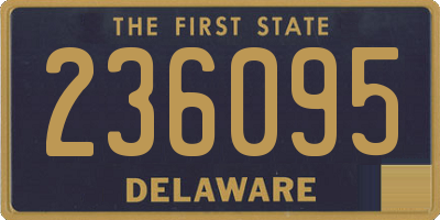 DE license plate 236095