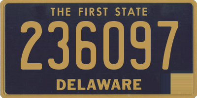 DE license plate 236097