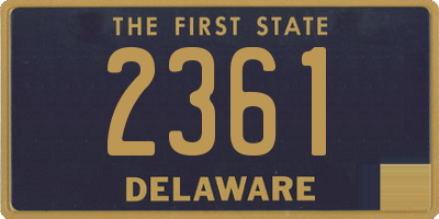 DE license plate 2361