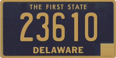 DE license plate 23610