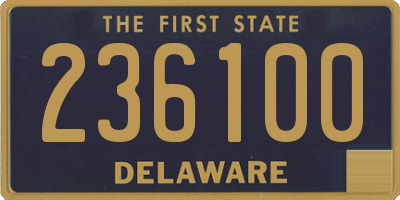 DE license plate 236100