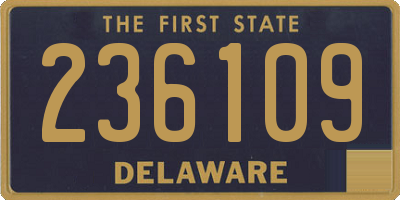 DE license plate 236109